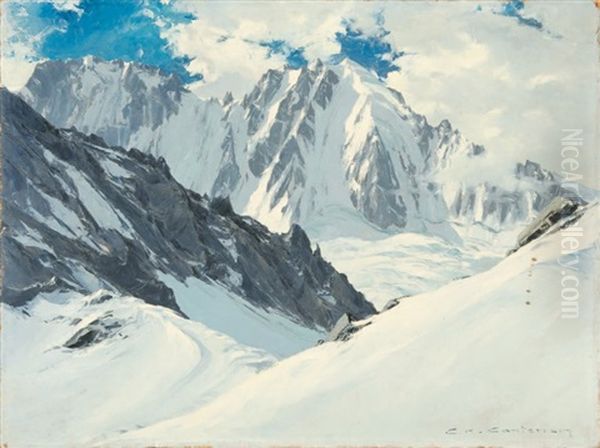 Le Col Du Chardonnet, Aiguille Verte - view 1