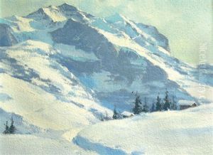 Vue De La Jungfraw by Charles Henry Contencin