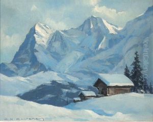Matinee D'hiver A Murren by Charles Henry Contencin