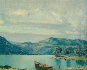 Lac Du Chambon by Charles Henry Contencin