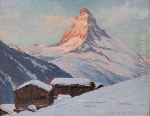 Funder Leis Et Le Cervin by Charles Henry Contencin