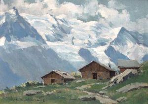 Les Chalets De Charlaing Et Le Mont Blanc