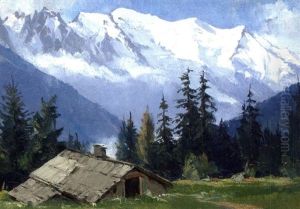Chalet Des Posettes, Mt Blanc by Charles Henry Contencin