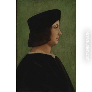 Portrait Of A Man by Bernardino dei Conti
