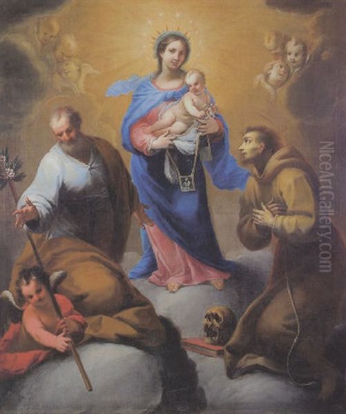Madonna Con Bambino E I Santi Giuseppe E Francesco - view 1