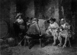 Musketiere Beim Schachspiel