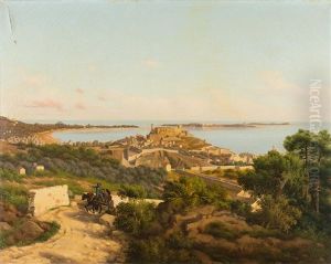 Blick Auf Die Bucht Von Cannes by Joseph Camille Th. Contini