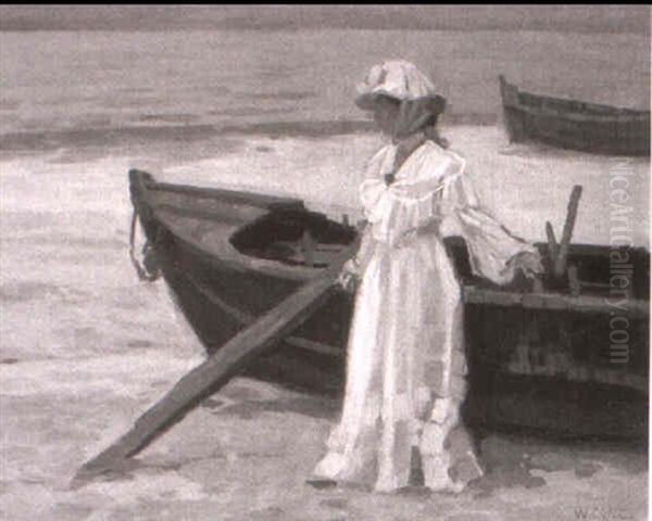 Junge Frau Am Strand - view 1