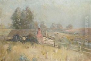 Chickens By A Homestead by William Delafield Cook Sr.