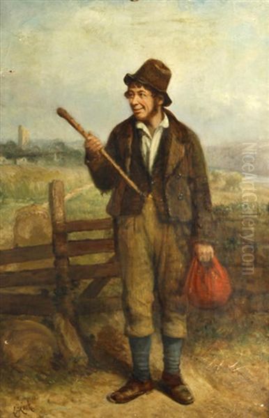 A Traveller On A Country Lane - view 1