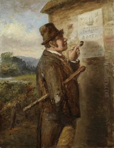 Pat Contemplating Amerikey (pair) by Charles Henry Cook