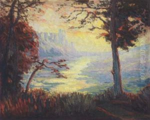 Western Landscape by George Eastman Cook