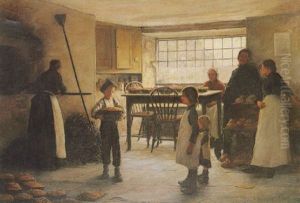 The Village Bakehouse Or A Cornish Bakehouse by Theodore Flavel Cook
