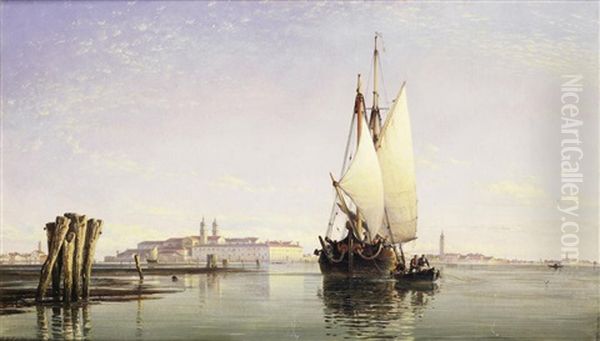 Evening On The Lagoon From Isola San Servolo, Venice - view 1