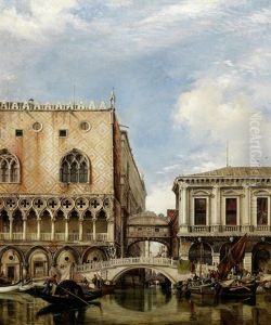 Bridge Of Sighs, Venice by Edward William Cooke