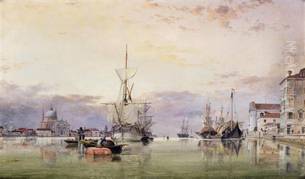The Canale Della Giudecca With Redentore Beyond; The Dogana Di Mare With San Giorgio Maggiore Beyond; (2) - view 1