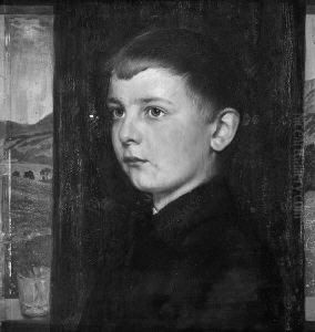 H. "knabenportrait".
Sign. Ol Auf Holz. Min. Besch. 40 X 37 Cm. Rahmen by Hans Anetsberger