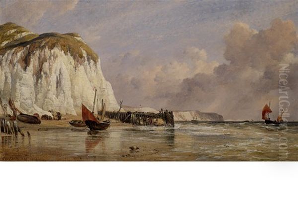 The Seashore At Bonchurch, Isle Of Wight - view 1