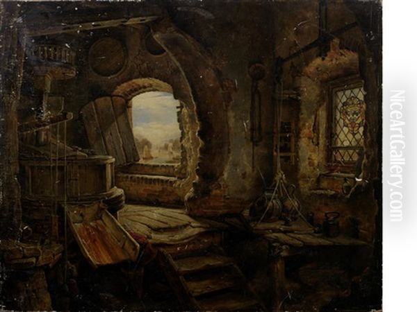 The Upper Floor Of Rembrandt's Father's Mill, Koukerk - view 1