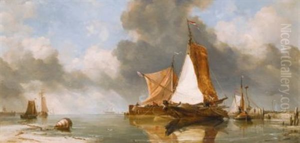 A Dutch Calm, Zuider Zee Fishing Craft - view 1