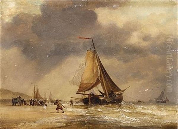 Fish Arriving, Scheveningen Beach - view 1