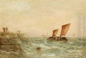 A North Sea Breeze At The Dutch Coast by Edward William Cooke