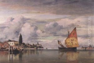 On The Lagoon, Venice by Edward William Cooke