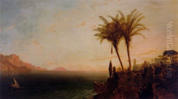 Evening On The Cornice, Gulf Of Genoa - view 1
