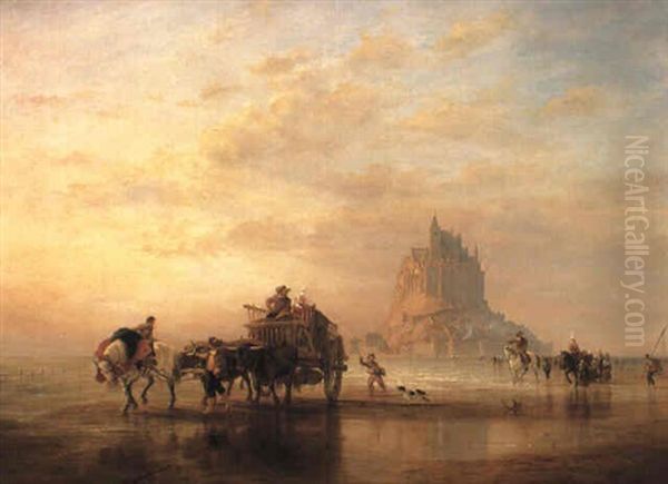 Mont St. Michel, Peasants Returning To Pontorson - view 1