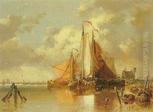 Dutch Fishing Boats by Edward William Cooke