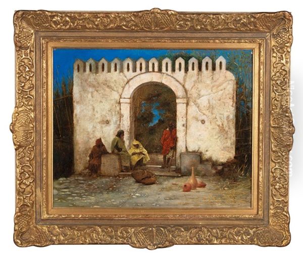 A Restful Moment By The City Gate - view 1