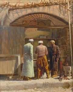 Moroccan Street Scene by Margaret Murray Cookesley