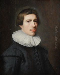 Portrait Of A Gentleman, Bust-length, In Black Costume And White Ruff