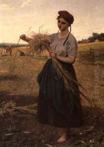 Garbenbinderin by Thomas Simon Cool