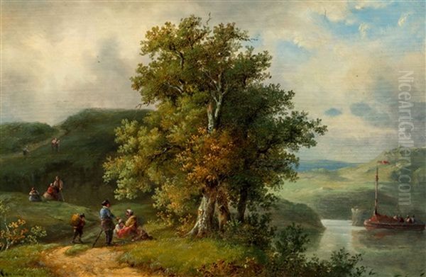 A) Summer Landscape B) Winter Landscape - view 1