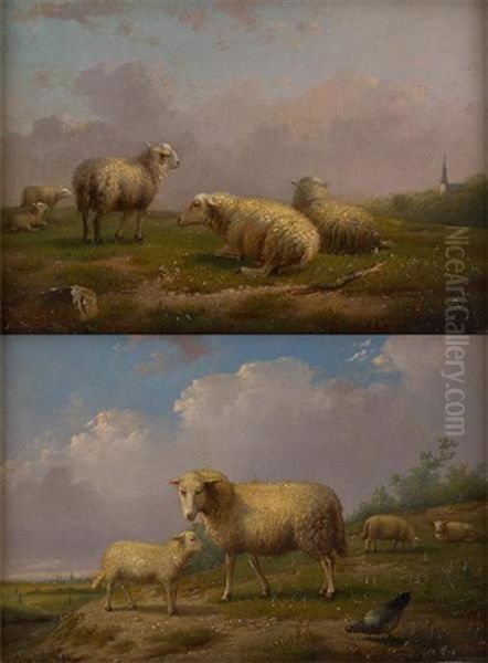 Moutons Dans Un Paysage (+ Another; 2 Works) - view 1