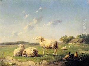 Schapen In Een Landschap