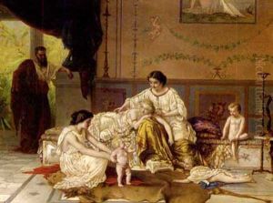 Pompeiian Ladies At Their Leisure