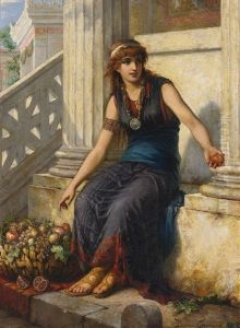 Marchande De Fruits A Pompeii by Diana Coomans
