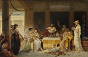 Roman Banquet by Pierre Olivier Joseph Coomans