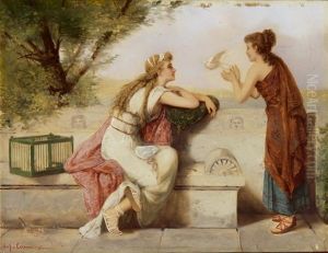 Die Brieftaube (+ Das Flotenspiel; 2 Works) by Pierre Olivier Joseph Coomans