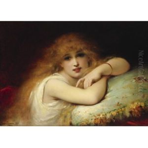 A Young Woman Of Leisure by Pierre Olivier Joseph Coomans