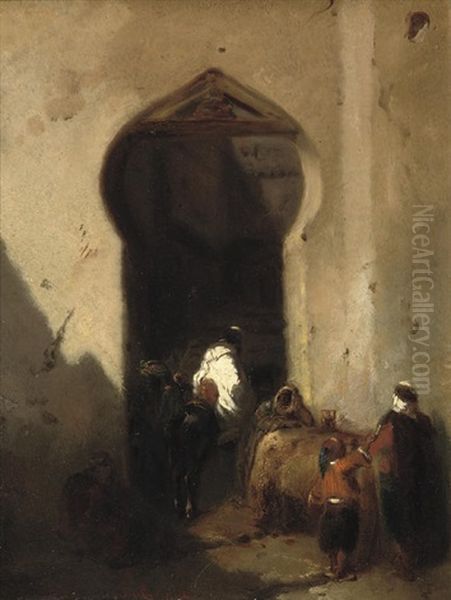 Arabs By A City Gate - view 1