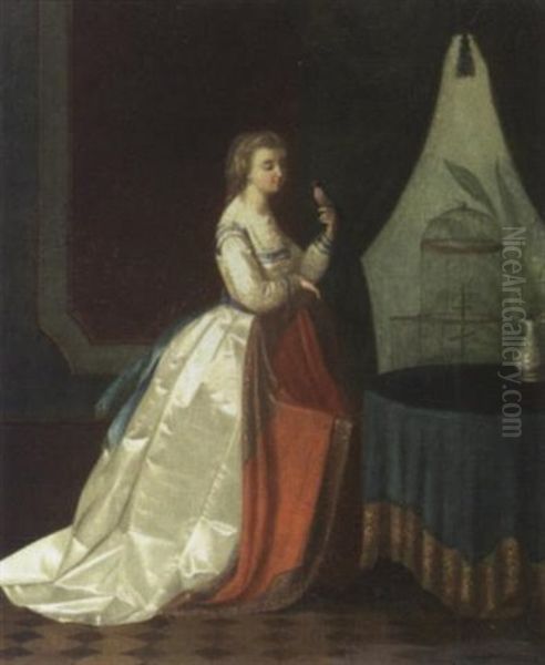 Jeune Fille Au Perroquet - view 1