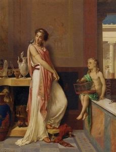 Her Favorite Pet by Pierre Olivier Joseph Coomans