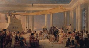 Sappho At Mitylene by Pierre Olivier Joseph Coomans