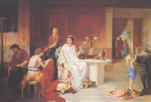 Preparing For The Festival by Pierre Olivier Joseph Coomans