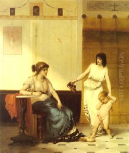 The Broken Vase by Pierre Olivier Joseph Coomans
