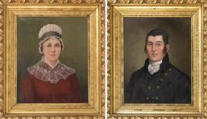 Pair Of Portraits by Delbert Dana Coombs