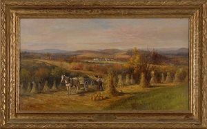 Harvest Time At Dillingham Farm by Delbert Dana Coombs